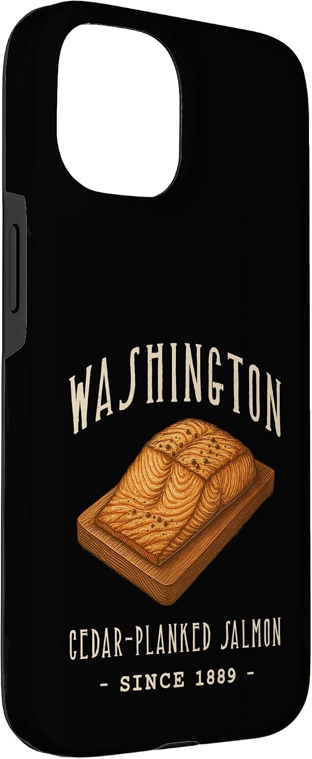American Regional Foods Designs 15 Washington Cedar PLANKED Salmon Food Case for iPhone