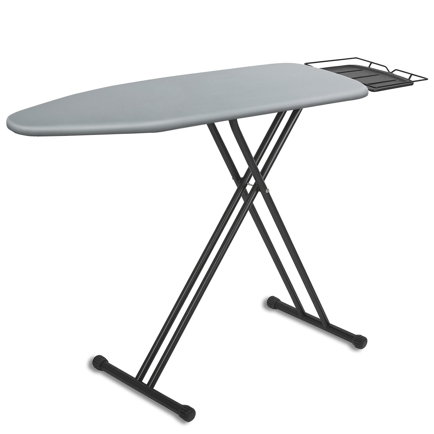 UFETGYG Classic Full Size Ironing Board 57" X 18" with Iron Rest, Extra Wide Size Full Metal Construction,Height Adjustable, Heat & Scorch Resistant Fabric, Anti-Skid Feet, Heavy Duty