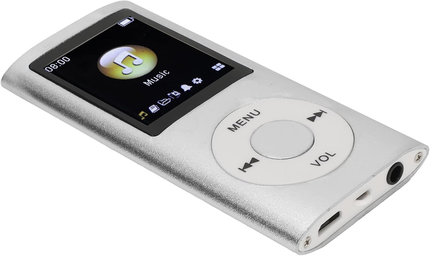 ASHATA 64G MP3 1.8 Inch MP3 MP3 Player, Screen Music Player for Sports Studying, Support WMA FLAC APE AAC OGG
