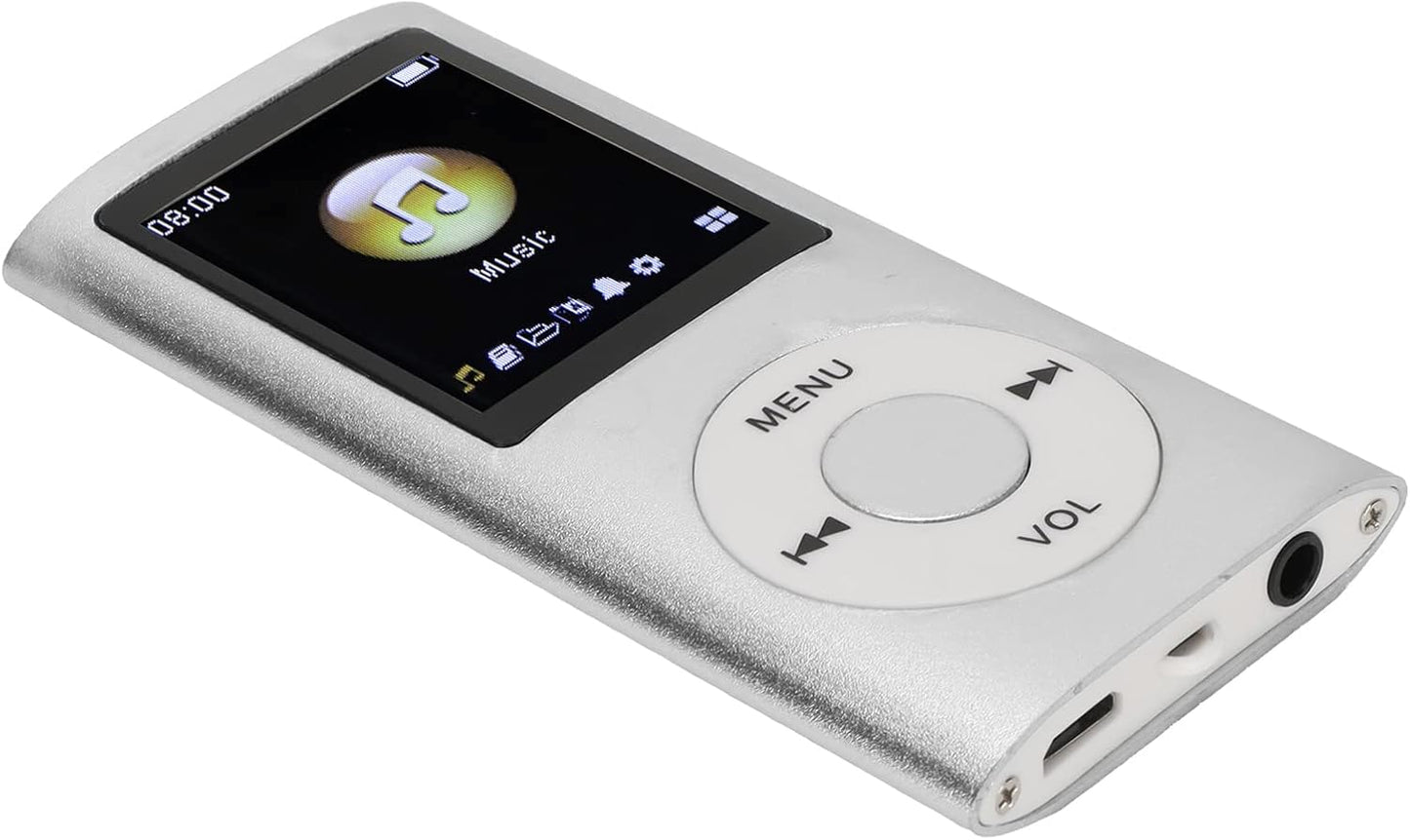 Diyeeni MP3/MP4 1.8 inch 64GB 8H Player, Portable Music Player with Earphone, HD Screen, Support up to Memory Card