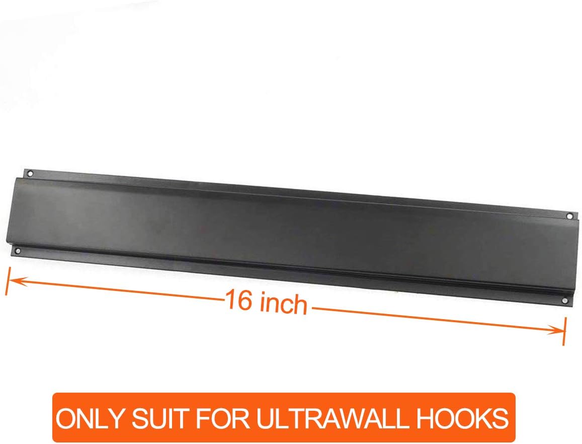 Ultrawall Heavy Duty Steel Rails - 3 PCS Set, 16 Inch Long for Maximum Support