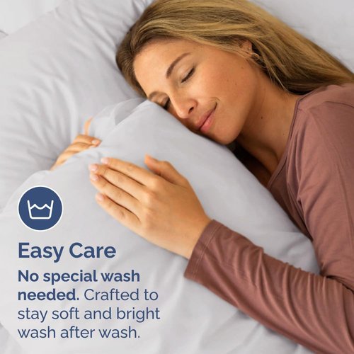 King Standard Pillow Cases - Soft Hotel Quality Covers | Comfy & Fade Resistant - 2 Piece Set in French Grey