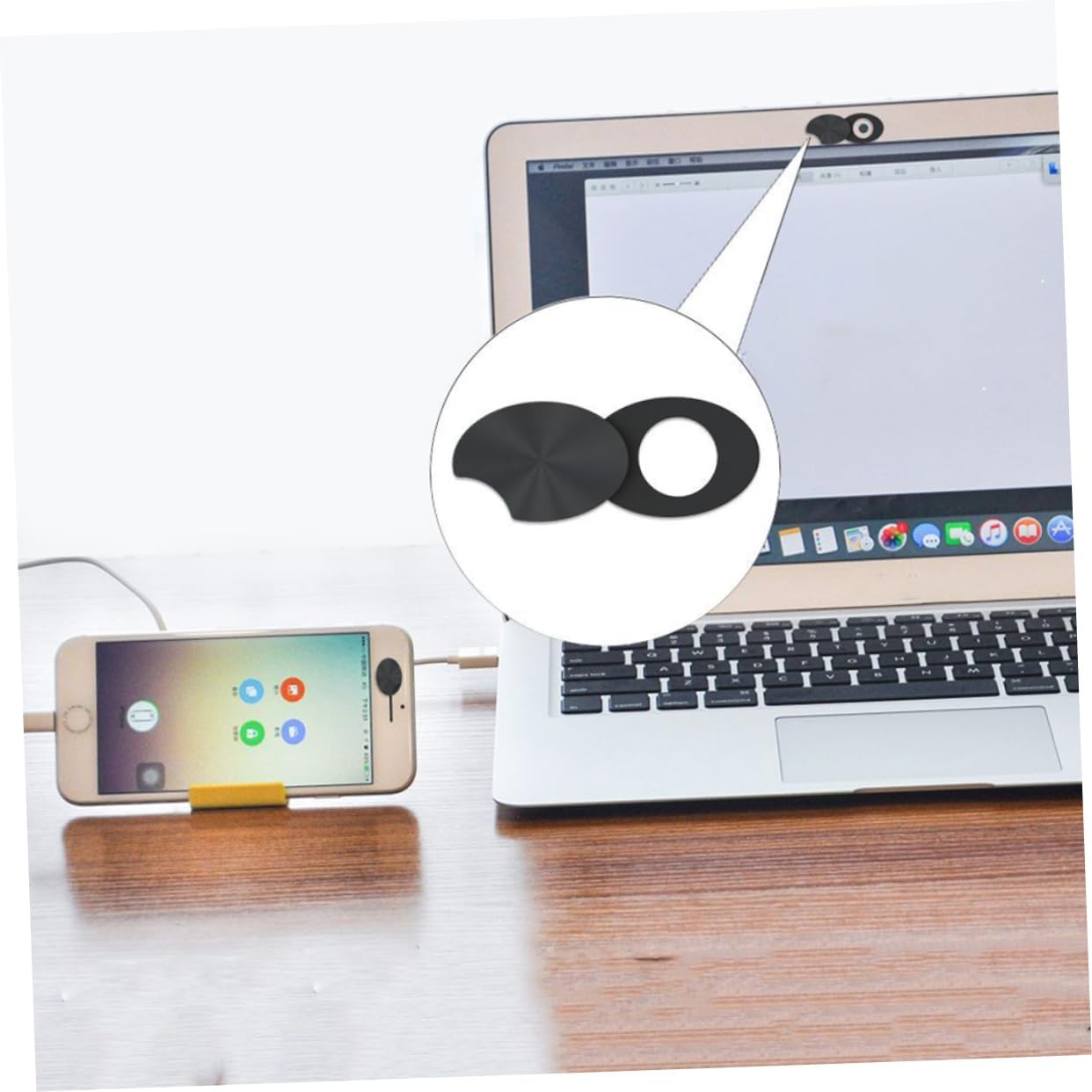 2 Pack Webcam Privacy Cover Stickers - for Laptops and Phones