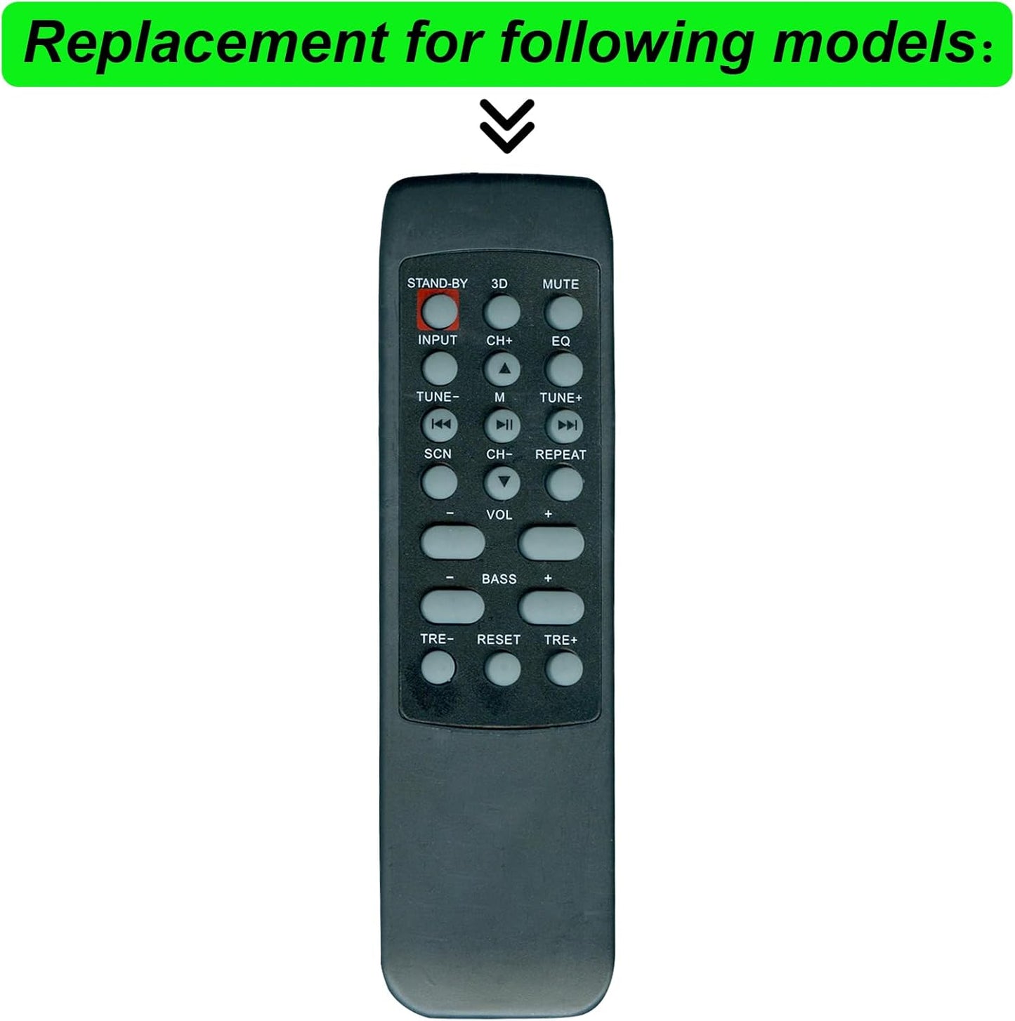 XINJISHIMIN PSBV200BT Replacement Remote Control for Pyle Soundbar TV Speaker (with Mounting Bracket)