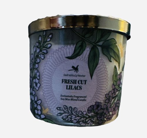 Bath and Body Works, White Barn 3-Wick Candle w/Essential Oils - 14.5 oz - 2021 Fresh Spring Scents! (Fresh Cut Lilacs)