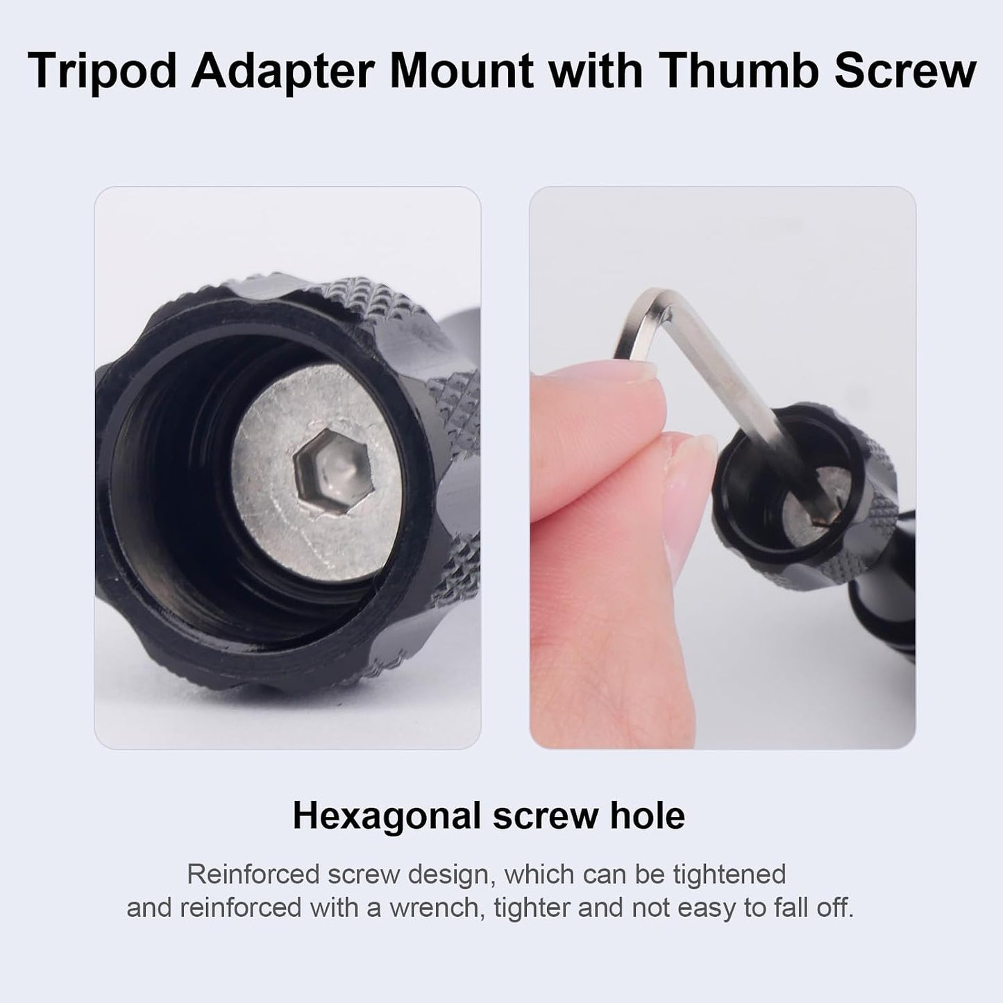 Mechrig 13/12/11/10/9,2 Pack 1/4"-20 Aluminum Tripod Mount Adapter for Gopro Hero Compatible with Standard Threaded