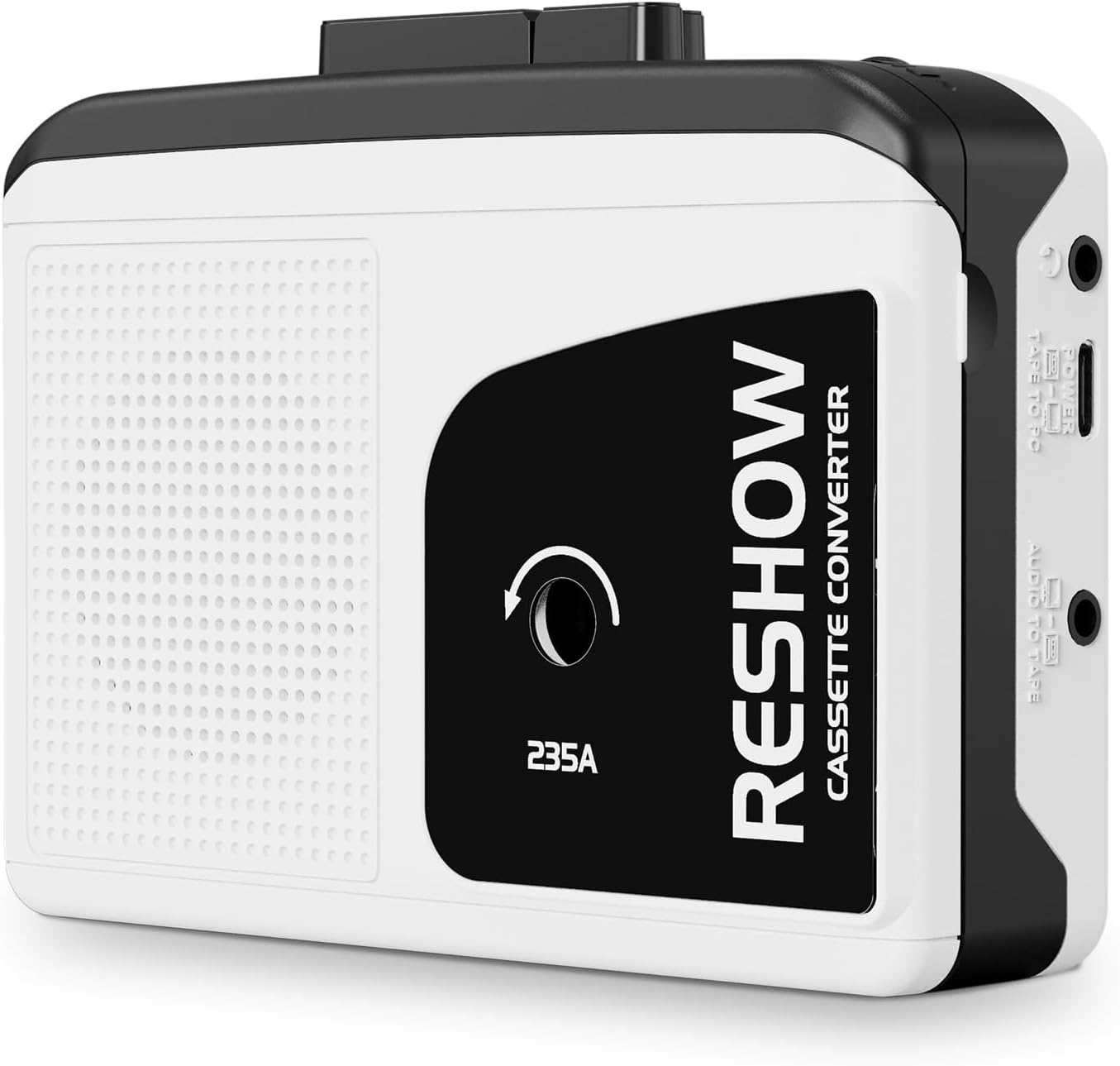 Cassette Cassette MP3 Reshow Player Recorder, Portable to Converter with USB-C, Built-in Speaker, Audio Tape to Digital