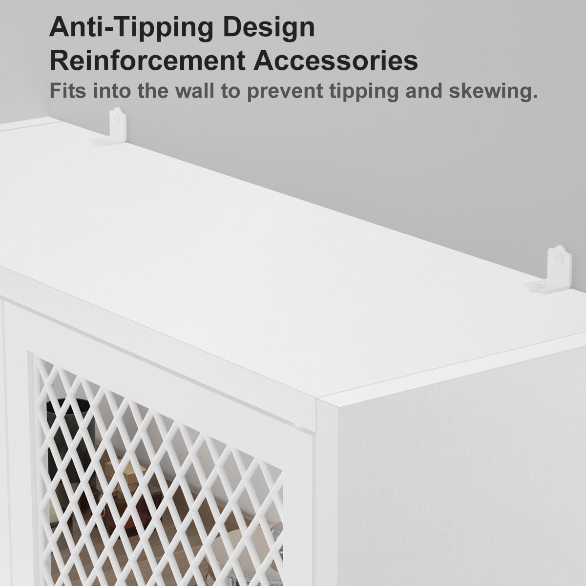Launica Over the Toilet Storage Cabinet, Over Toilet Bathroom Organizer with Mesh Doors and Shelves, Freestanding Bathroom Storage Cabinet Above Toilet, Wood and Metal, White Oak