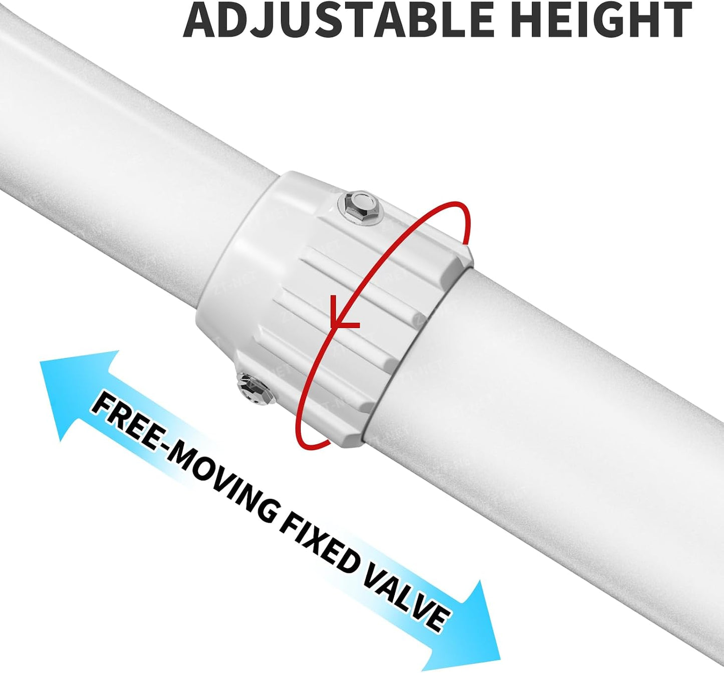 11.8-23.7 inch, ZT-NET Extendable Mounting Pole for Security Surveillance Cameras, Adjustable Ceiling Mount Bracket
