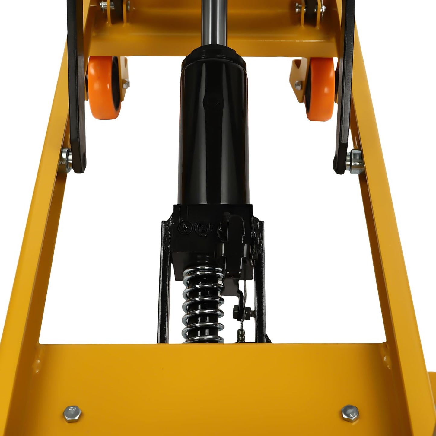 Hydraulic Lift Table Cart - 500 lbs Capacity, 28.5" Lifting Height, Single Scissor Design with Locking Wheels & 3mm Non-Slip Pad - Ideal for Material Handling, Transportation, and Industrial Use
