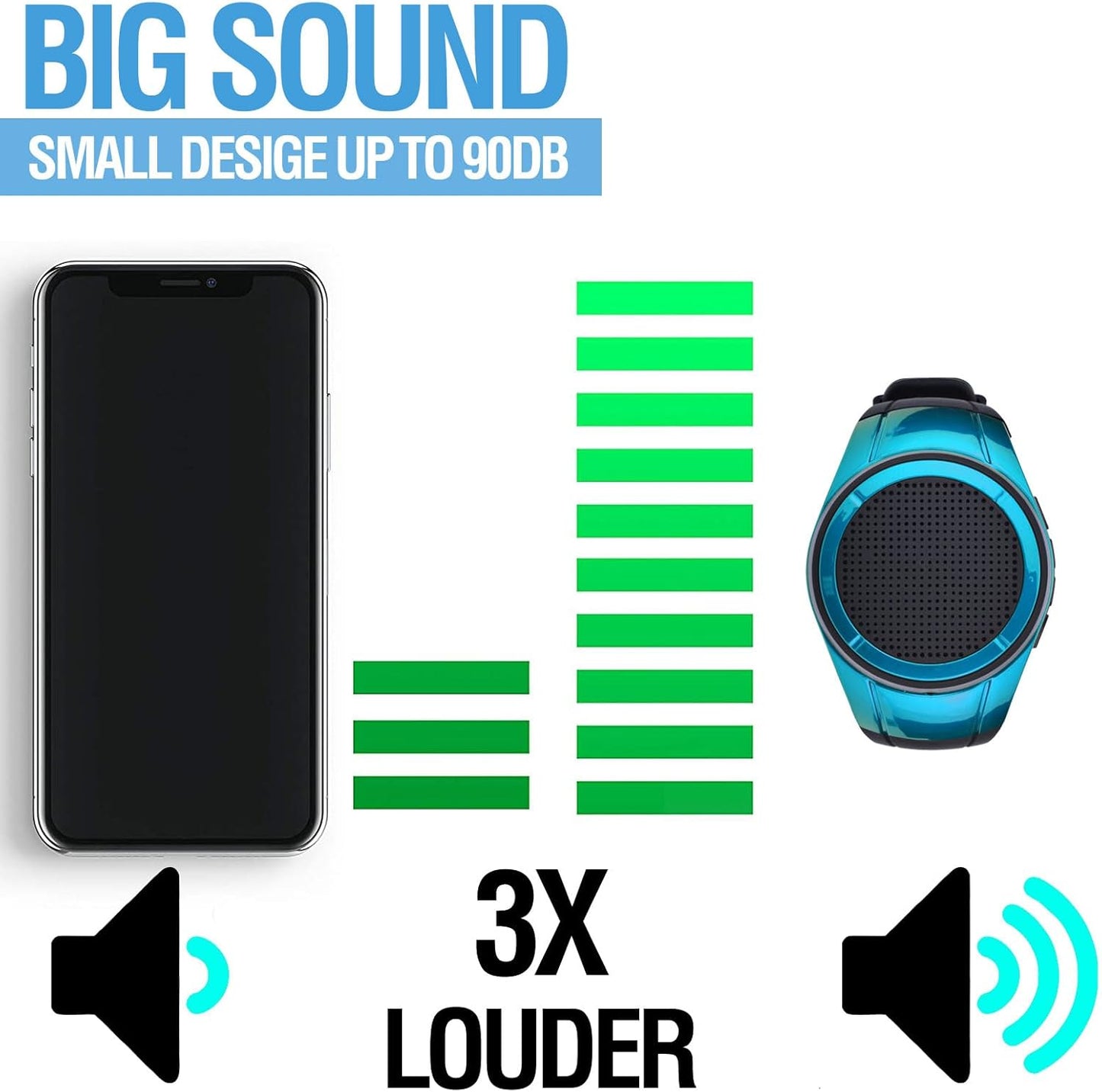 Frewico X10 MP3 Wearable Portable Waterproof Bluetooth Speaker Watch Clip Speaker Player Handsfree Clear Call