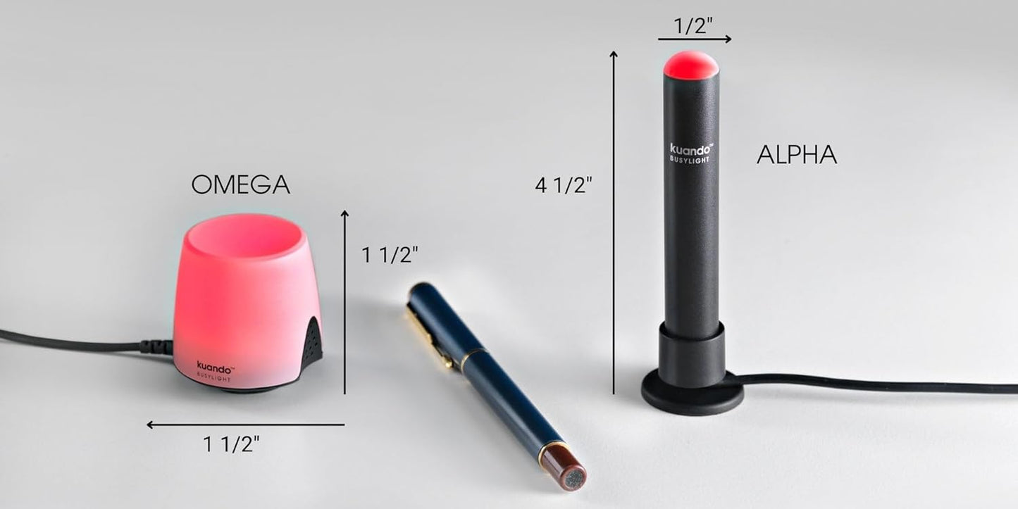 (15306) Kuando Busylight UC Alpha - Presence Light and Ringer - Do not Disturb Light - Free Busylight Software for Most