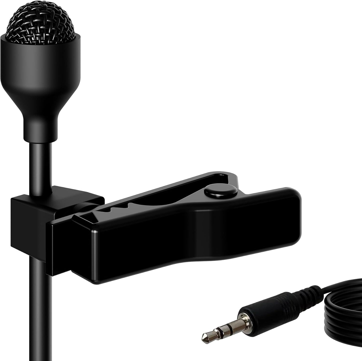 J K 044 1/8" Pro MIC-J Lavalier Lapel External Microphone Designed Compatible with Zoom TASCAM Recording Devices
