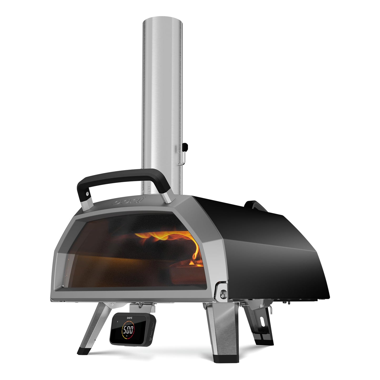 Ooni Karu 2 Pro Multi-Fuel Pizza Oven - Wood and Gas Outdoor Pizza Oven with Pizza Stone & Integrated Thermometer, Pizza Oven Outdoor, Dual Fuel 16 Inch Pizza Maker, Outdoor Cooking Grill