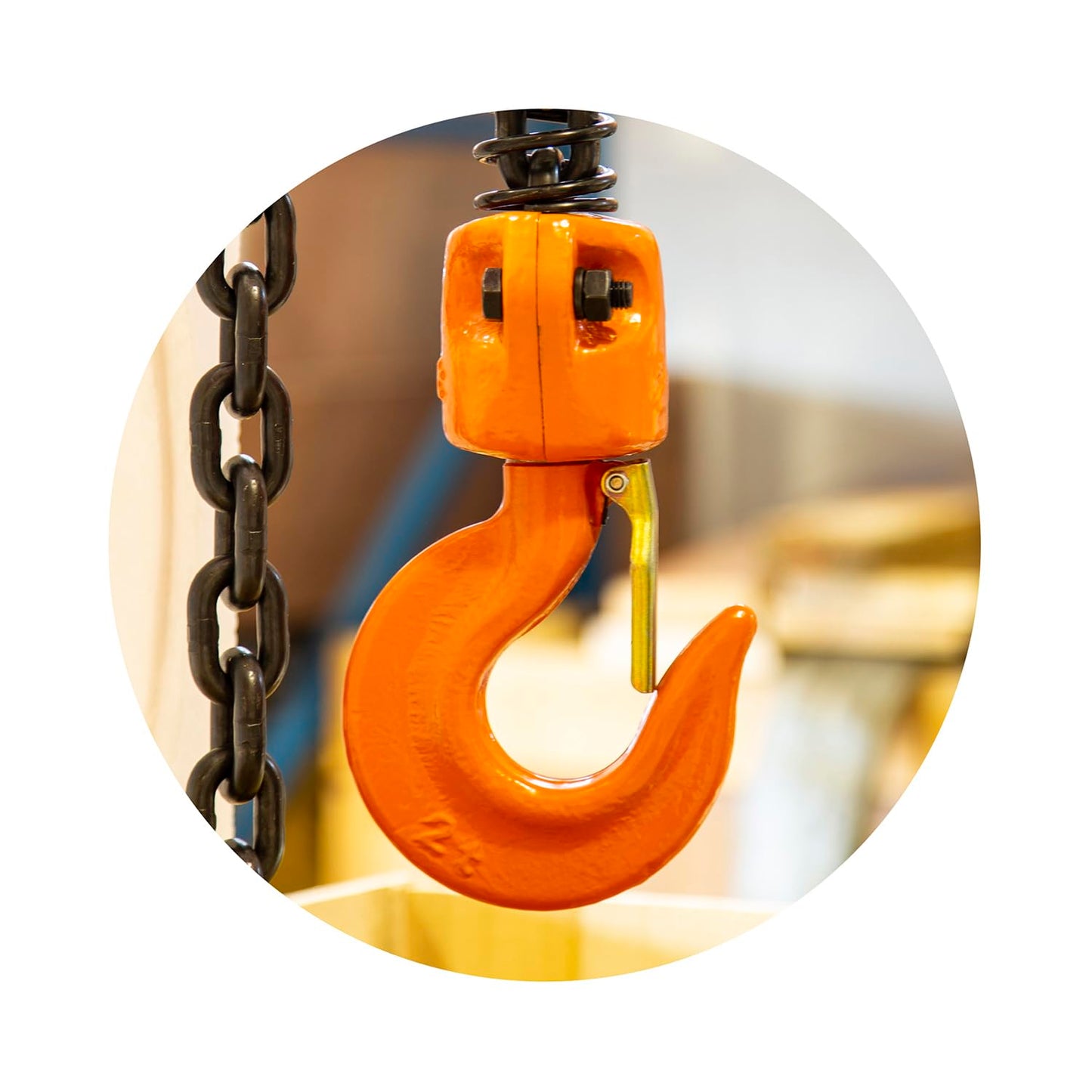 Prowinch 4400 Lbs 2 Ton Electric Chain Hoist 3 Phase 208V-240/440-480V -20 ft Lifting Height, H3 Duty Class, G100 Chain for Heavy-Duty Lifting, Warehouse & Industrial Use