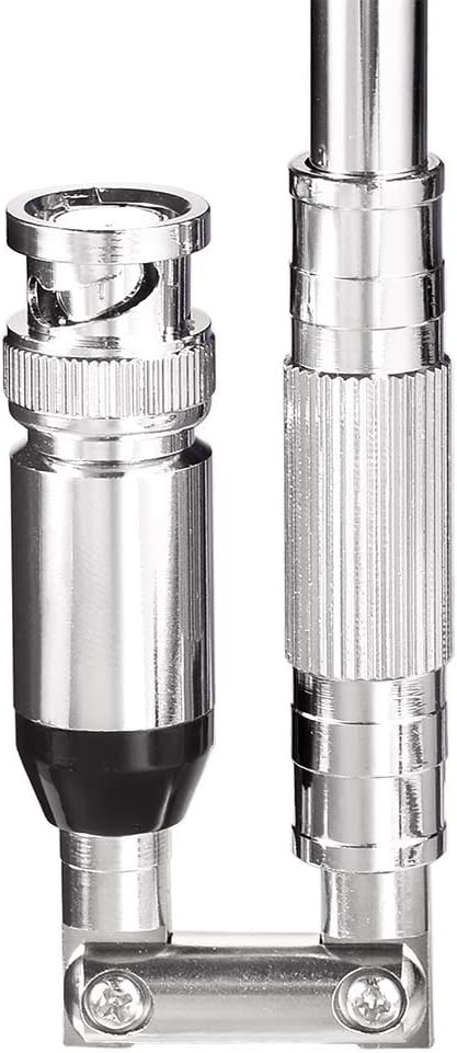 BINGFU 20-1300MHz 8 2-Pack Police Scanner Antenna Sections Telescopic BNC Male Antenna Compatible with Uniden Whistler
