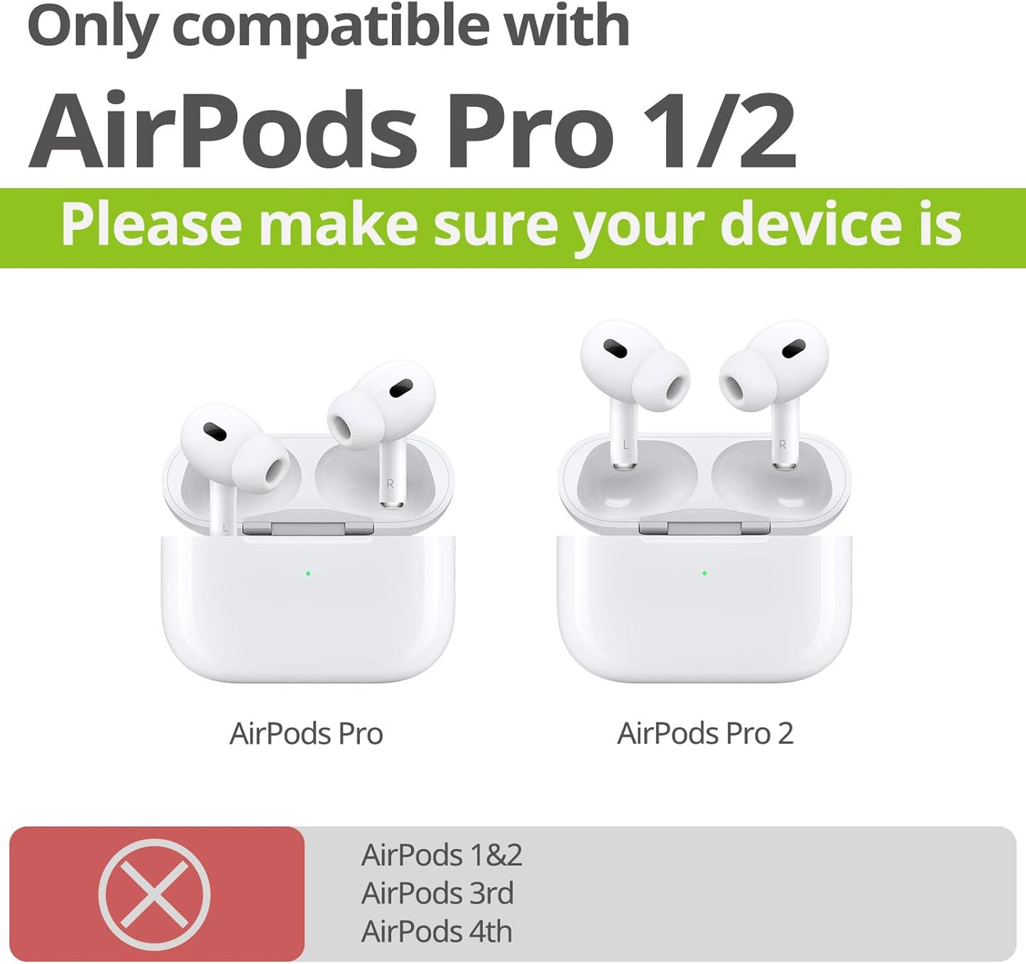 Carveit 2nd/1st Wooden Case for AirPods Pro Gen Case, Wood Artisan Engraved & TPU Shockproof Cover, Titanium Quick