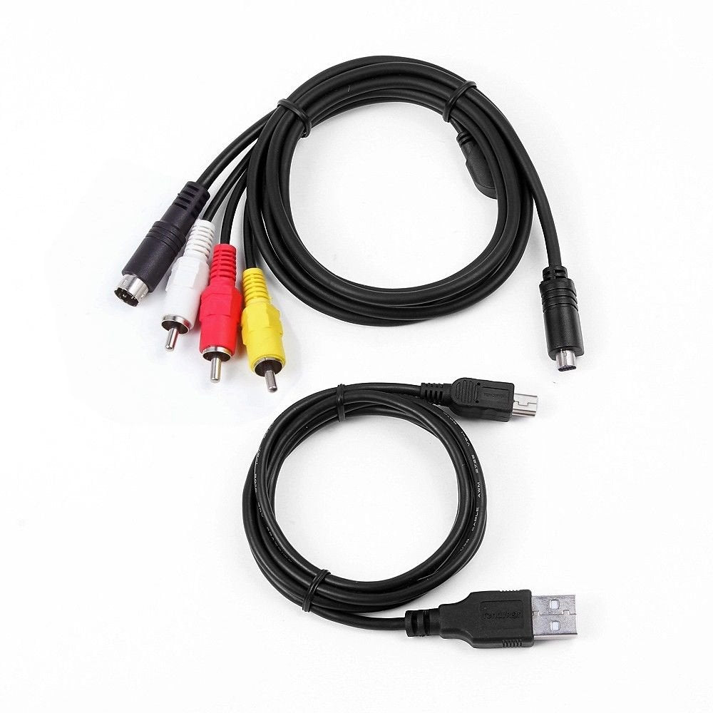 MaxLLTo DCR-SR55/E AV A/V TV Video +USB Data Cable/Cord/Lead for Sony Camcorder Handycam