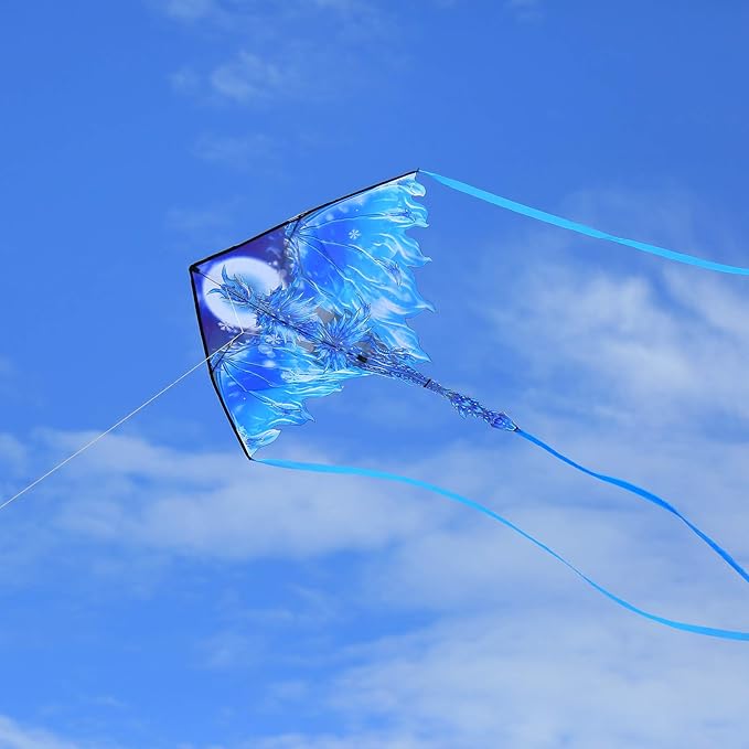Mint's Colorful Life Kite Set for Kids and Adults, Easy to Fly Butterfly Delta Airplane Dragon Octopus Kite, Large Beach Kites Kits with 300ft String, Best for Gifts & Family Outings