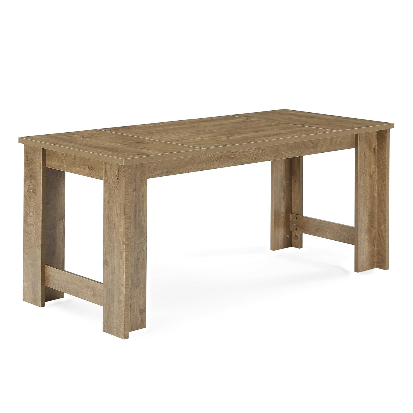Tribesigns 70.8" Modern Executive Desk, Wooden Office Computer Desk, Long Workstation with Sturdy Panel Legs, Rectangular Writing Desk for Office, Business, Natural