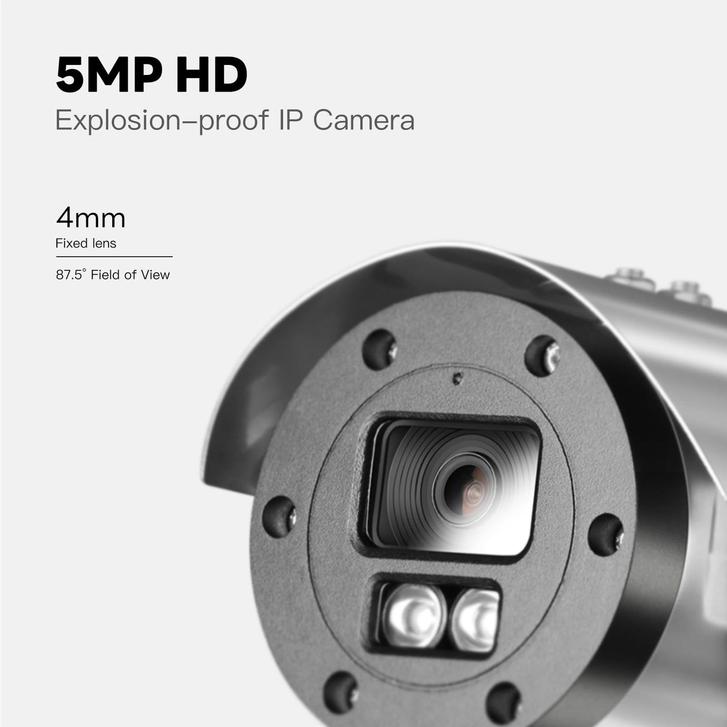 G.Craftsman 304 Explosion-Proof Camera | ATEX Certified Industrial CCTV | 5MP HD Security for Hazardous Areas GA-EX3FI-M5S