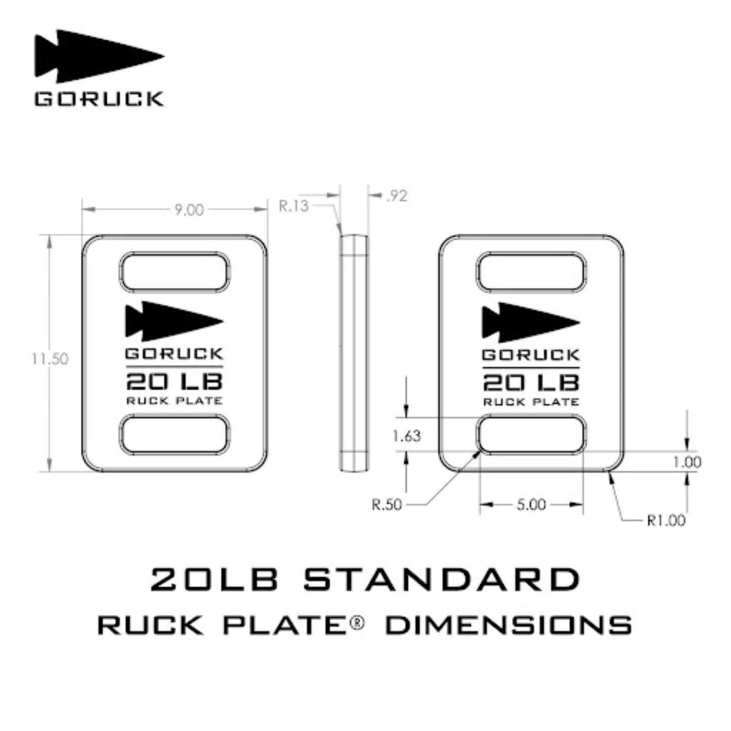 GORUCK Ruck Plate Carrier 3.0 and Ruck Plate 20lb Bundle