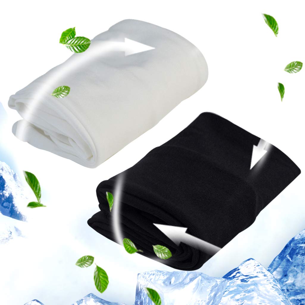10 Pairs Unisex Arm Sleeves, Arm Sleeves UV Sun Protection Cooling Sleeves for Women Youth Arm Cover Sleeves for Boys Girls Bike Riding Baseball Basketball Running Outdoors Activities, Black and White