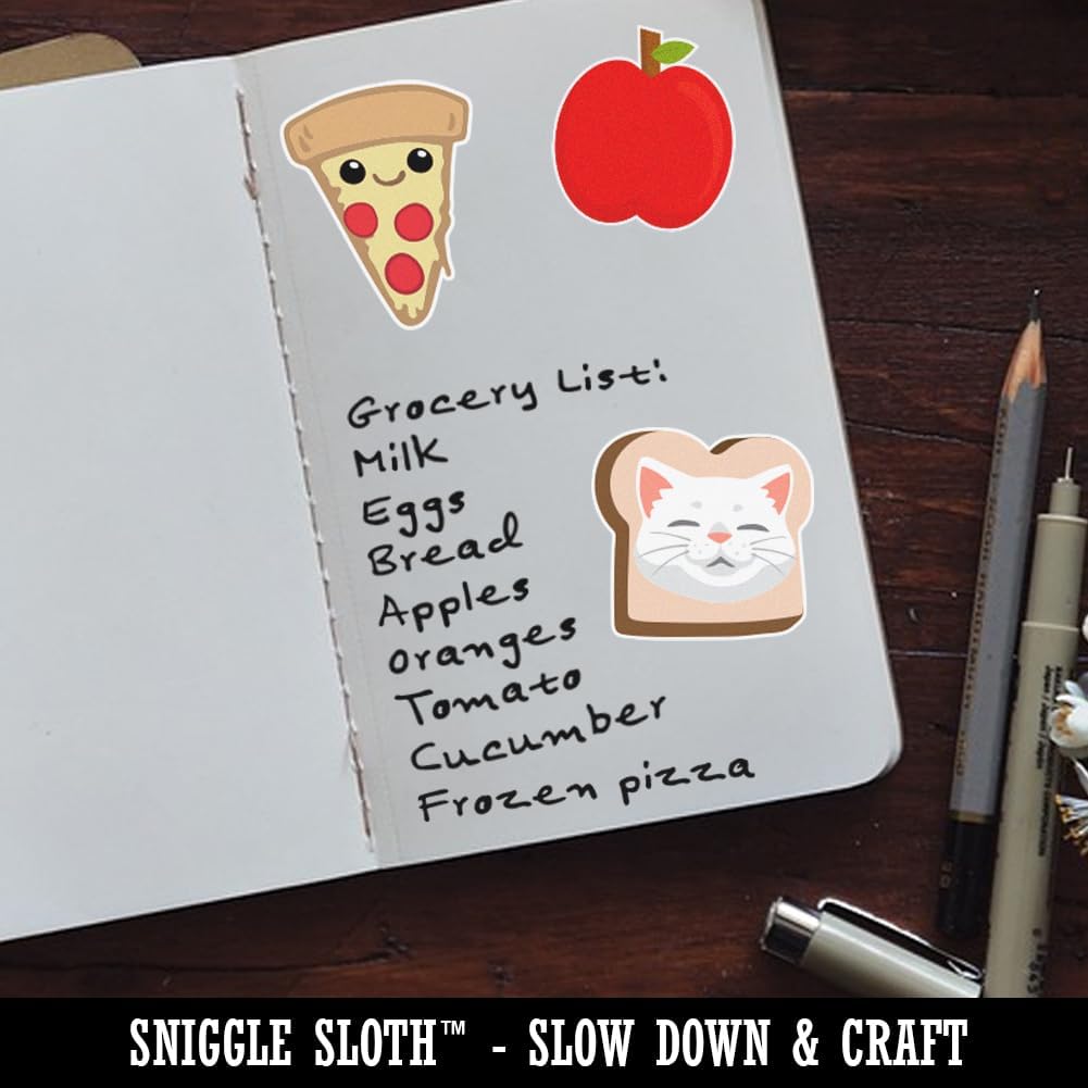 Sniggle Sloth Set 5 Pack 2.0" Headless Cooked Cocktail Shrimp Prawn Waterproof Vinyl Phone Tablet Laptop Water Bottle