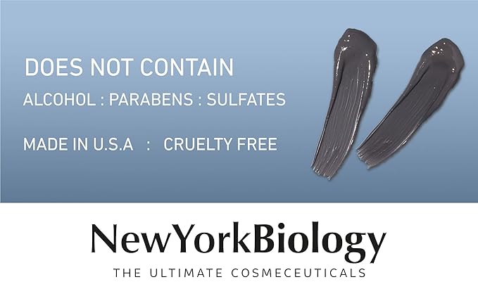 New York Biology Dead Sea Mud Mask for Face and Body | with Turmeric Oil | Spa Quality Pore Refiner for Oily Skin | Natural Skincare for Women & Men | Tighten Skin for A Healthier Complexion | 4 oz