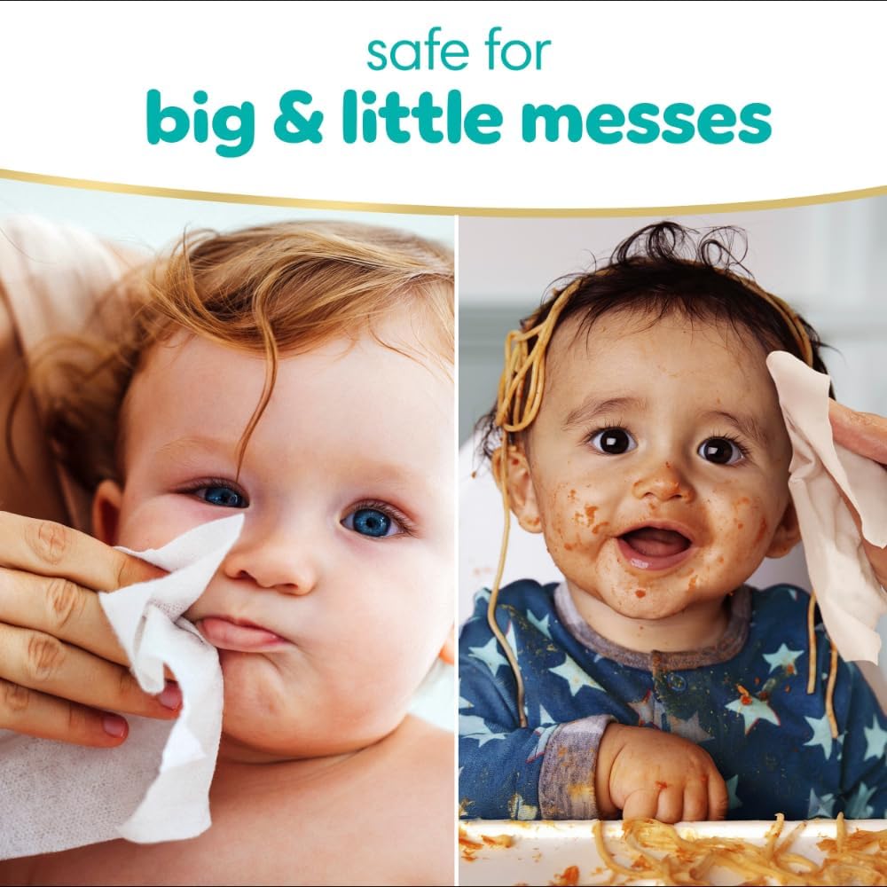 Pampers Baby Wipes - Sensitive Water-Based, Hypoallergenic & Unscented | 336 Wipes in 4 Packs