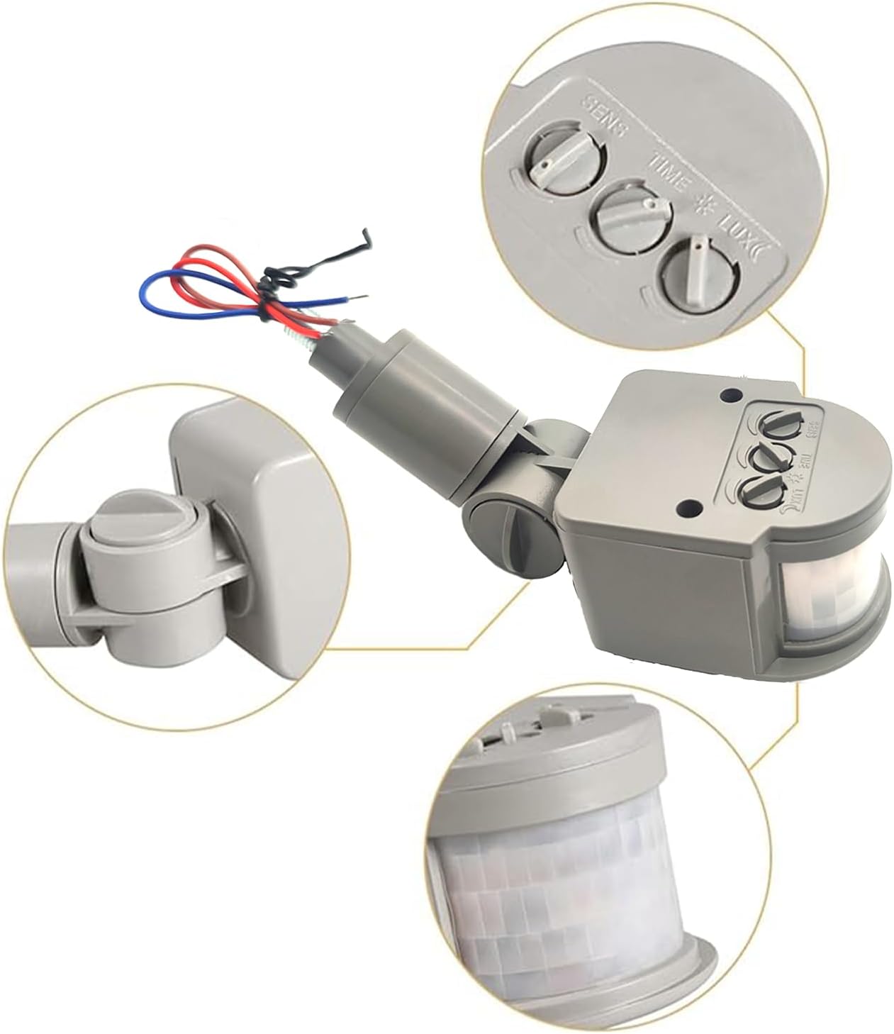 HANNAHONG AC110-220V, PIR Motion Detector, Passive Infrared Smart Sensor Switch, Waterproof Outdoor,Human Body Sensor
