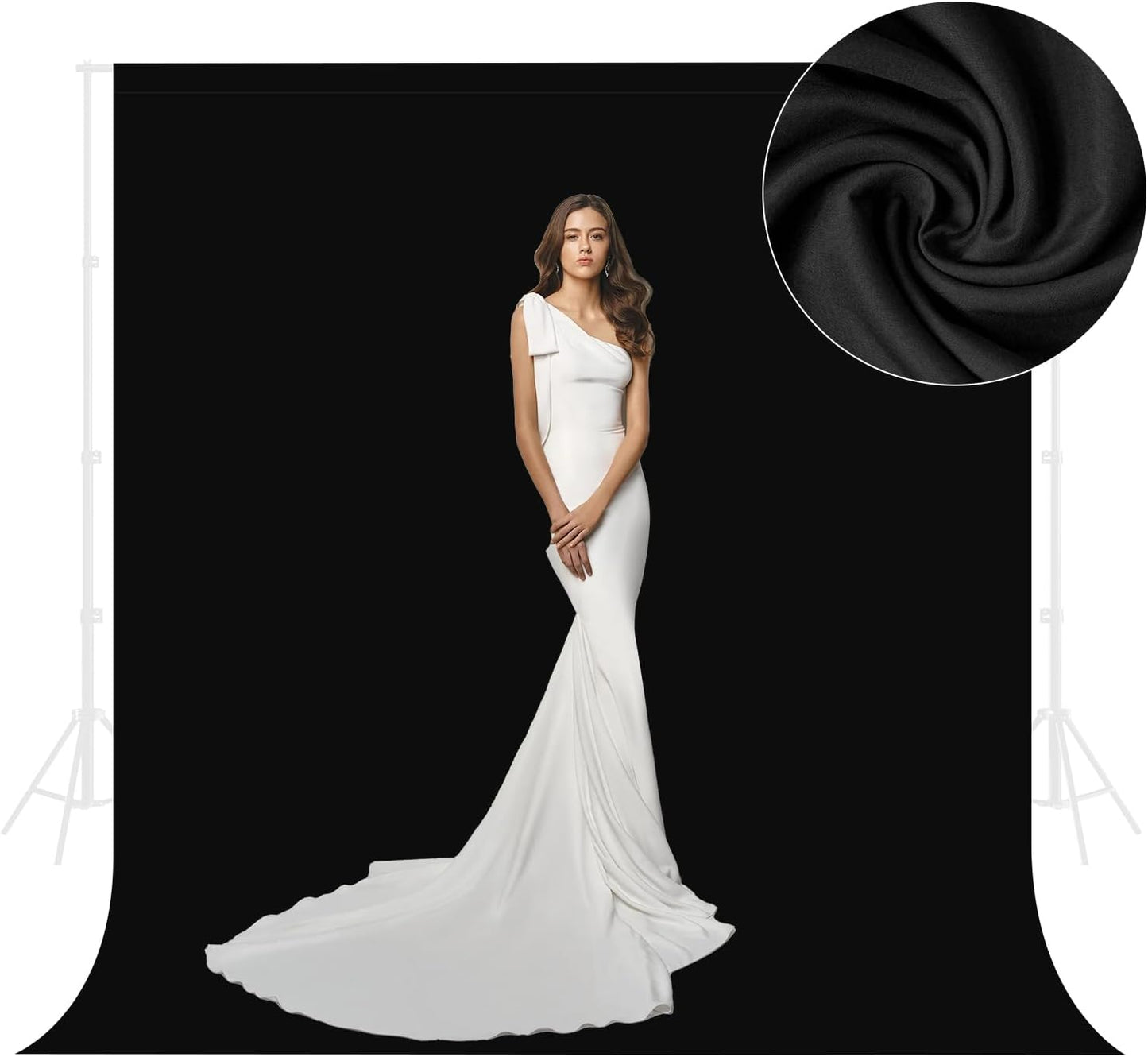 Ximaoy 5 6.5 Black Backdrop for Photography x Ft,Black Background Sheet for Photography,Photo Backdrop Curtain