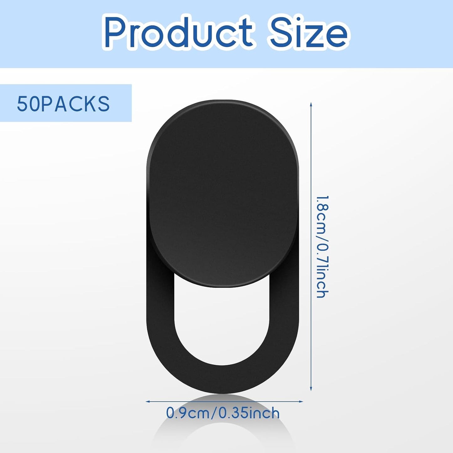 LIQWEI 50Pcs Phone Camera Cover, Webcam Cover, Camera Privacy Covering Slide Phone Covering Computer Covers Slide
