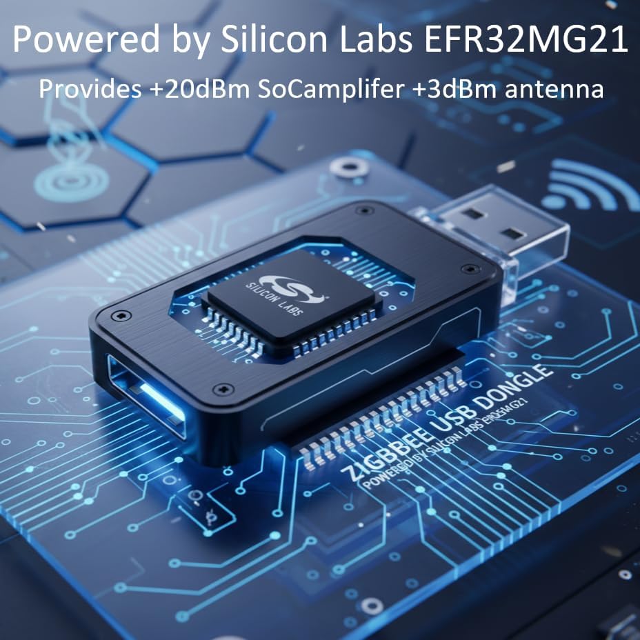 Besisglas 3.0 CP2102N/CH9104F EFR32MG21/EFR32MG24, Assistant/Zigbee2MQTT Zigbee USB Gateway - Enhanced with & Firmware