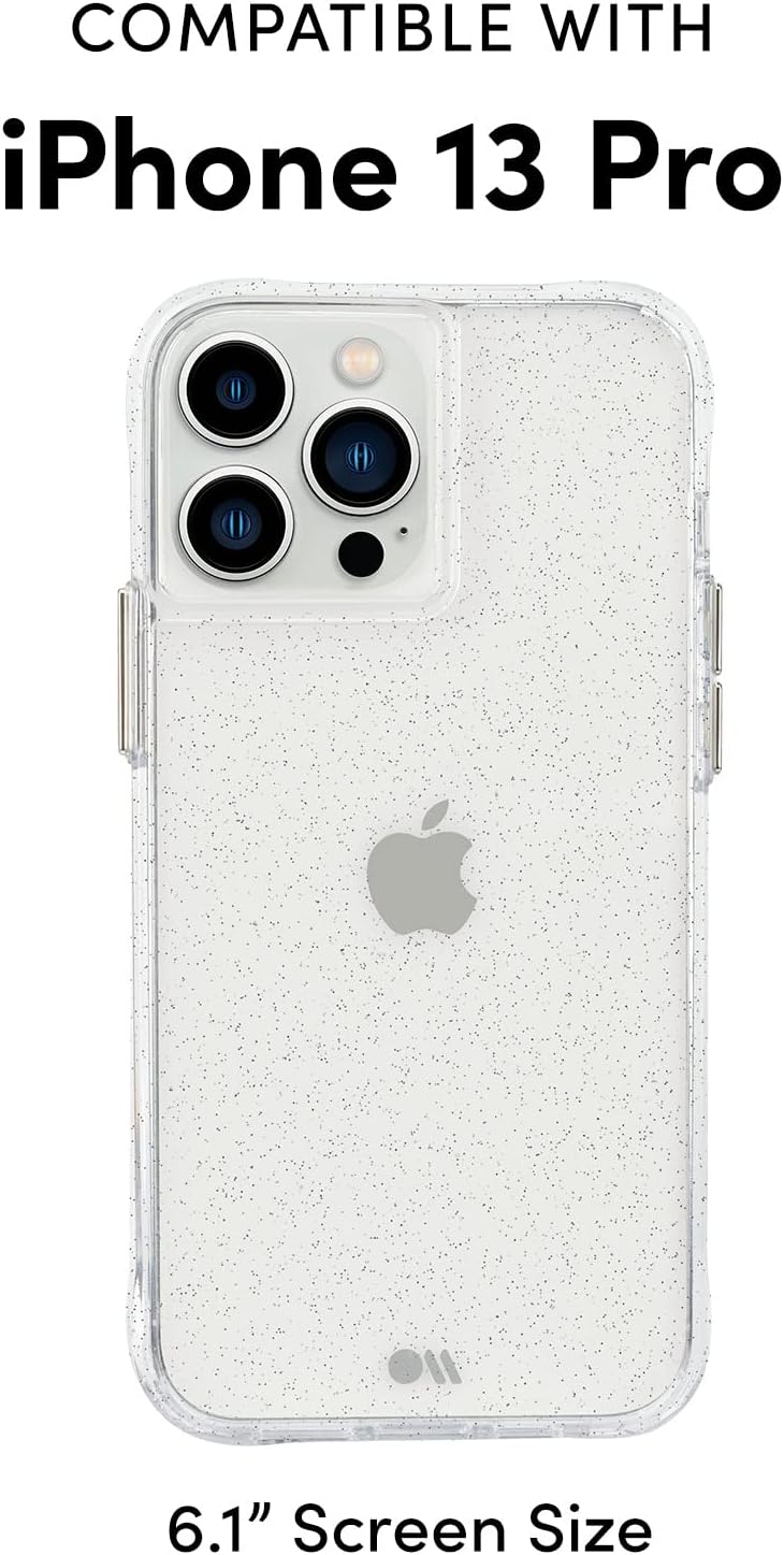 Case-Mate 13/13 /12 /12 10ft 6.1 Inch iPhone Pro Pro Case - Sheer Crystal Clear w/ Drop Protection & Wireless Charging