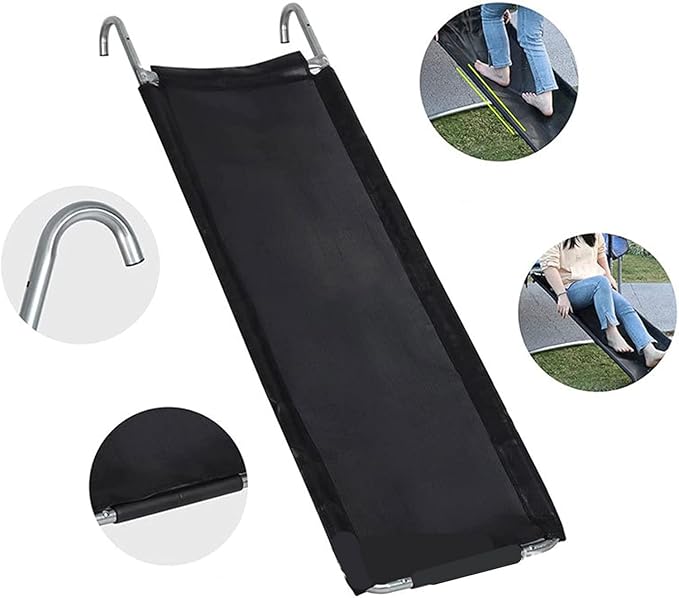 Universal Trampoline Slide, Children's Trampoline Ladder, Easy to Install and Remove, Suitable for Children to Climb and Slide Down Easily, Safety Trampoline Accessories with Handrails.
