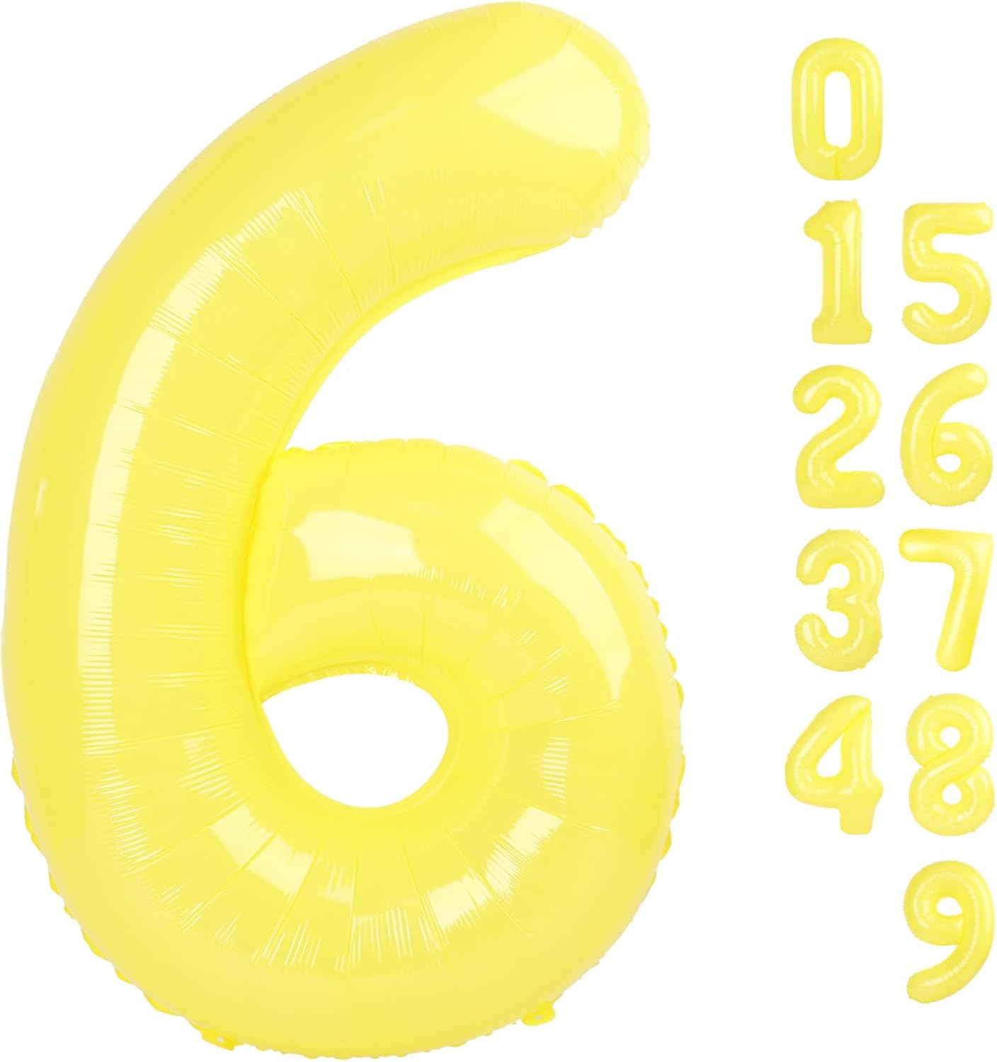 Number 6 Balloon - 40 Inch Yellow 6th Birthday Decoration for Men & Women | Perfect for Parties & Events