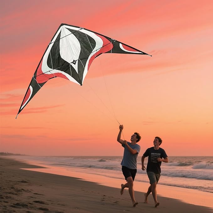 Babyeden Large Dual Line Stunt Kite, 84 Inch Wide Entry-Level Sport Kite for Adults and Teenagers
