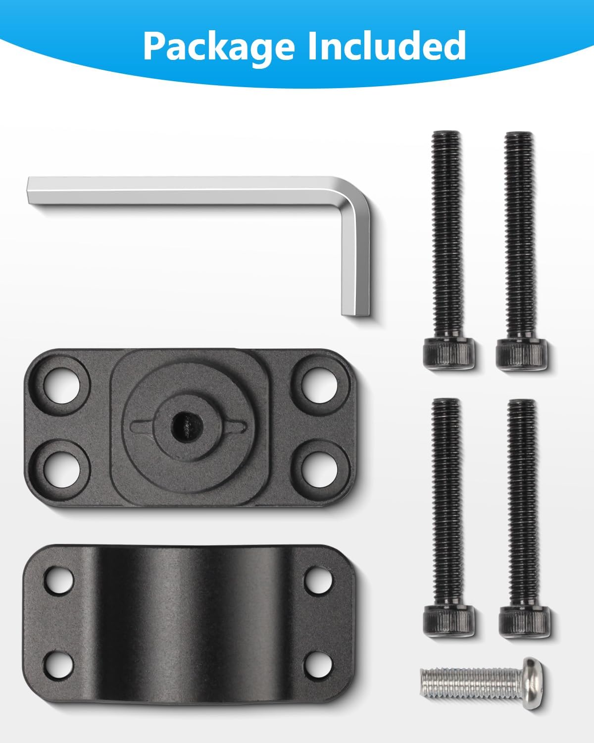 JISHAHS 9 Aluminum Mount for Lowrance Eagle Eye Sensor - Compatible with Various Rod, Easy Installation - Aluminum