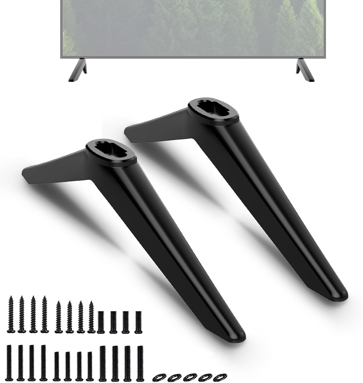 Motiexic Set, 2 Non-Universal TV Stand Only for Insignia TV Legs Replacement with Screws Only for Insignia Roku TV