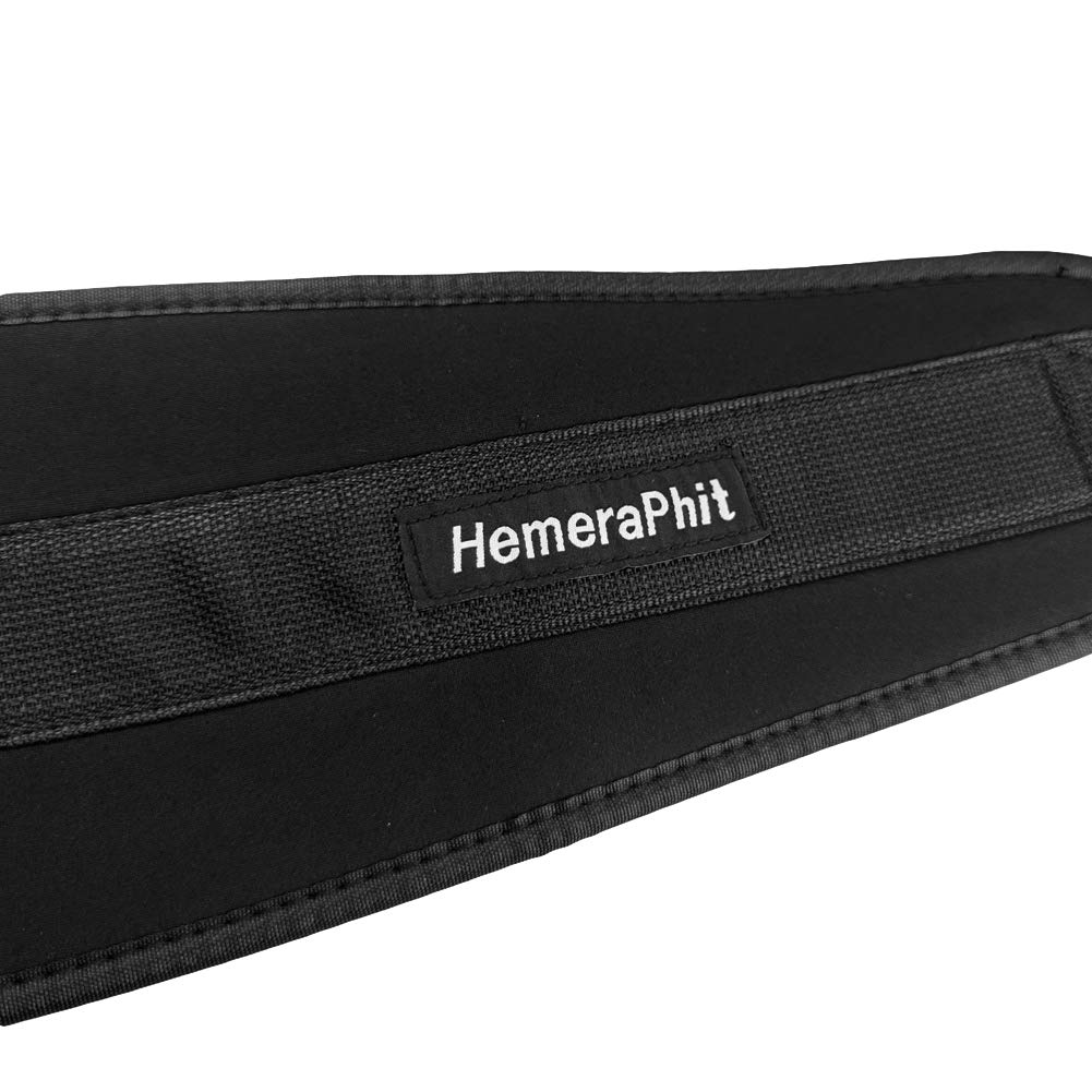 HemeraPhit Pull-up Belt Weighted Dip Belt with Chain Double D-ring Weightlifting Back Support Strap Home Gym Equipment Waist Belt (Double D-ring)