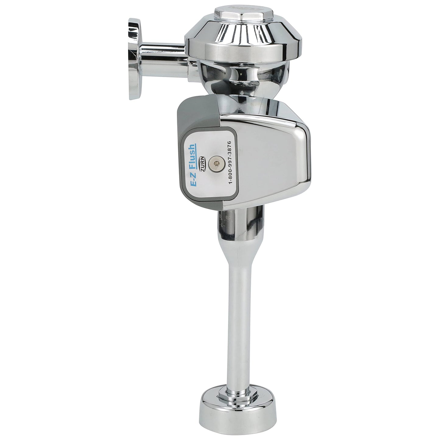 Zurn ZER6003PL-WS1-CP 1.0 Gallon Urinal Battery Operated Aquaflush Plus Flush Valve For 1-1/4" Spud Connection