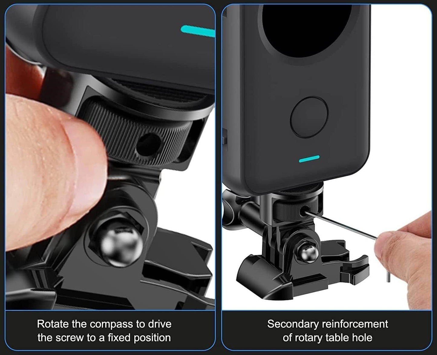 DUWUZEST 1/4"-20 Insta360 1/4 Inch Aluminum Camera Tripod Adapter Conversion Adapter Mounts Compatible with Gopro