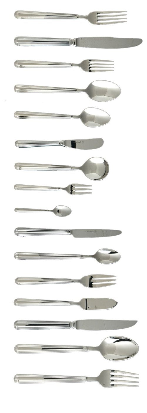Fortessa Metropolitan 18/10 Stainless Steel Flatware, 5 Piece Place Setting, Service for 1