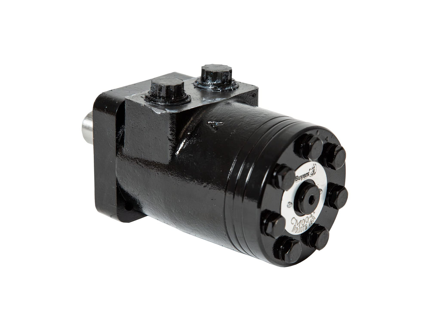 Buyers Products CM004P Hydraulic Motor, 4 Bolt Mount Type, 0.25 Inch Shaft Keyway, 1 Inch Round Shaft, 1/2 Inch NPT, 3.1 CIR Displacement