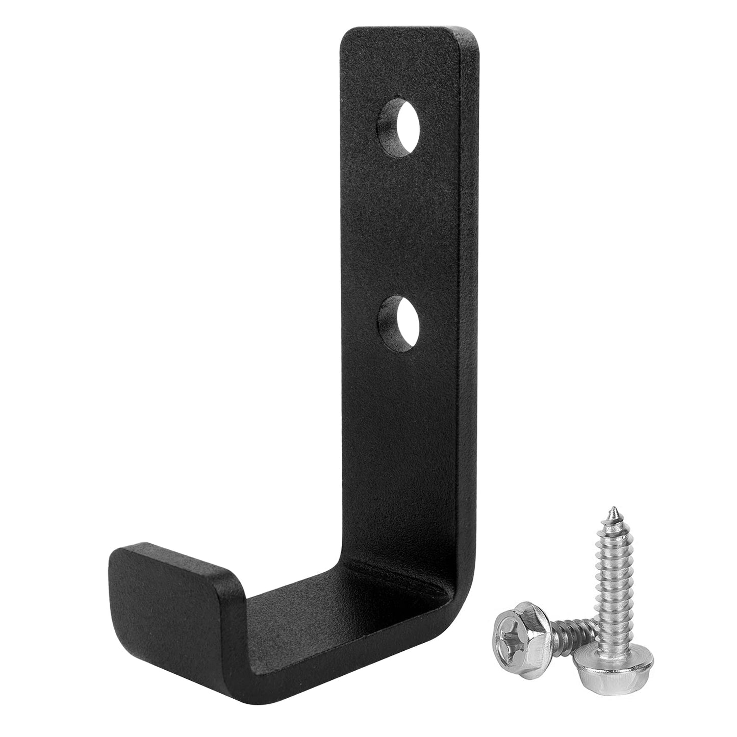 OTTFF 4 Pack 1-5/8" Heavy Duty Steel J Hook, Wall Mount Utility Hook for Garage Hanging, Black, 154 lbs Capacity