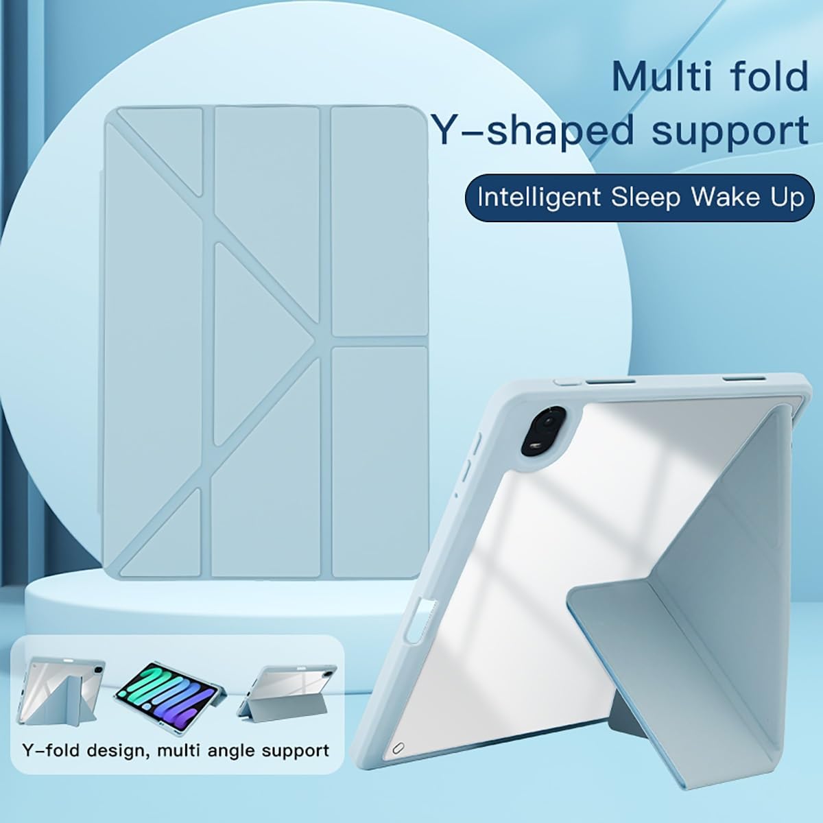 yixinA 10.3 2022 for Oppo Pad Air Smart Tablet Cover Case,Slim Protective Folio Shell Cover,Could Multi-Angle Viewing