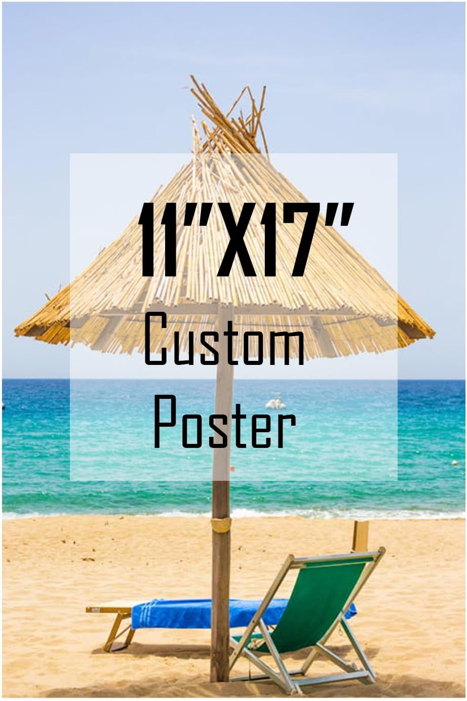 ZXDZSM Custom Canvas Poster - Personalized Wall Art Print | Unframed 11" x 17" Size