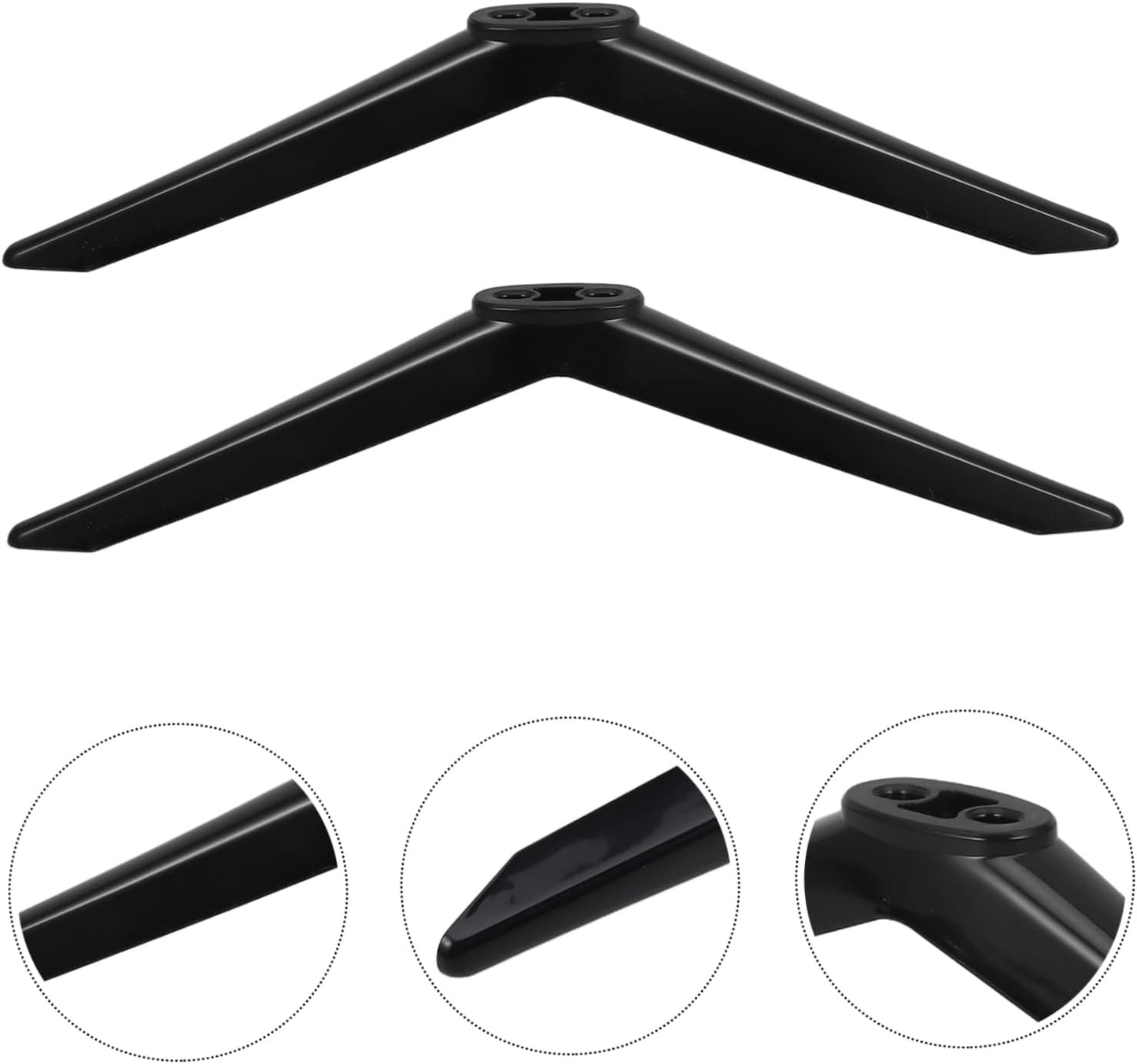 Cabilock 1pair Tv Stand Legs Screws Tabletop Mount for LCD Led Televisions Secure Sleek Design for Easy Placement
