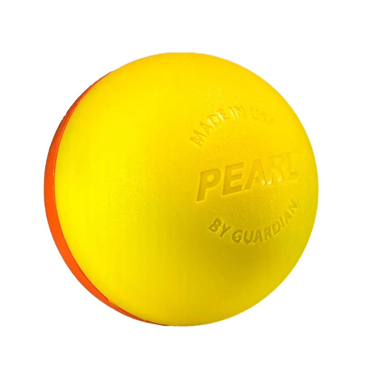 PEARL Guardian Sports Dual X Greaseless Lacrosse Balls, Yellow & Orange - 10 Pack - Dual Color Design for Better Tracking - SEI Certified to Meet NOCSAE & NCAA Standards - Made in USA
